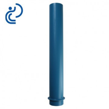 Tube fourreau à collerette 600/635 mm en PVC bleu