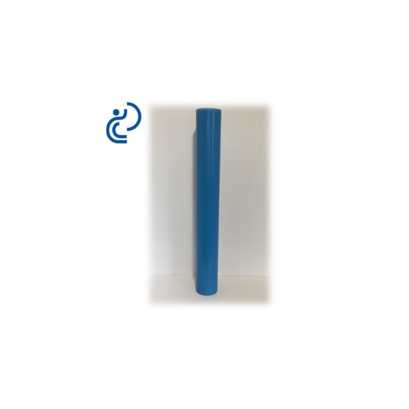 Tube allonge lisse 1000 mm en PVC bleu