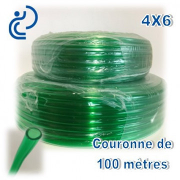 Tuyau Cristal Vert 4x6 couronne de 100ml