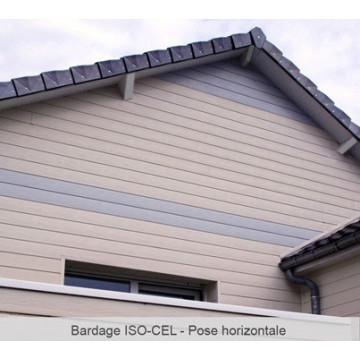 Lame Bardage crépi ambre PVC cellulaire longueur 5ml