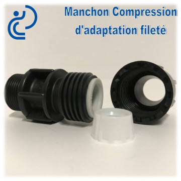 Manchon Compression d'adaptation D16 fileté 1/2"