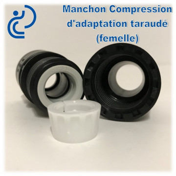 Manchon Compression d'adaptation D32 taraudé 1"1/4