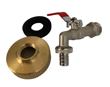 Matériel DIY,IBC – raccord de robinet en acier inoxydable 2  à 1-2 ,  adaptateur de réservoir pour robinet en laiton, pièces de #A